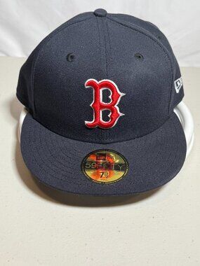 New Era Boston Red Sox Cap_ Men's Size 7.5"_Navy Blue